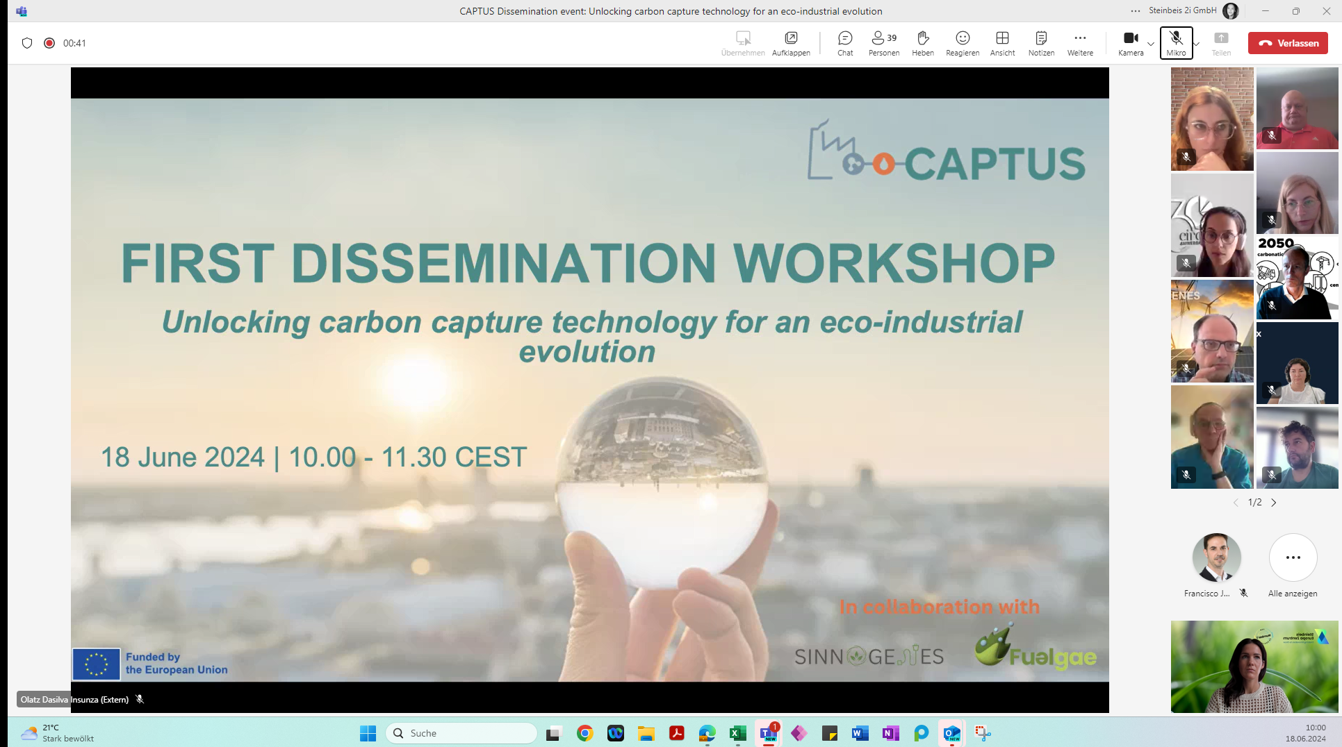 3rd CAPTUS Press Release – 1st Dissemination Workshop